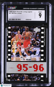 1998 Upper Deck MJ Living Legend Michael Jordan #87 CGC 9 Chicago Bulls