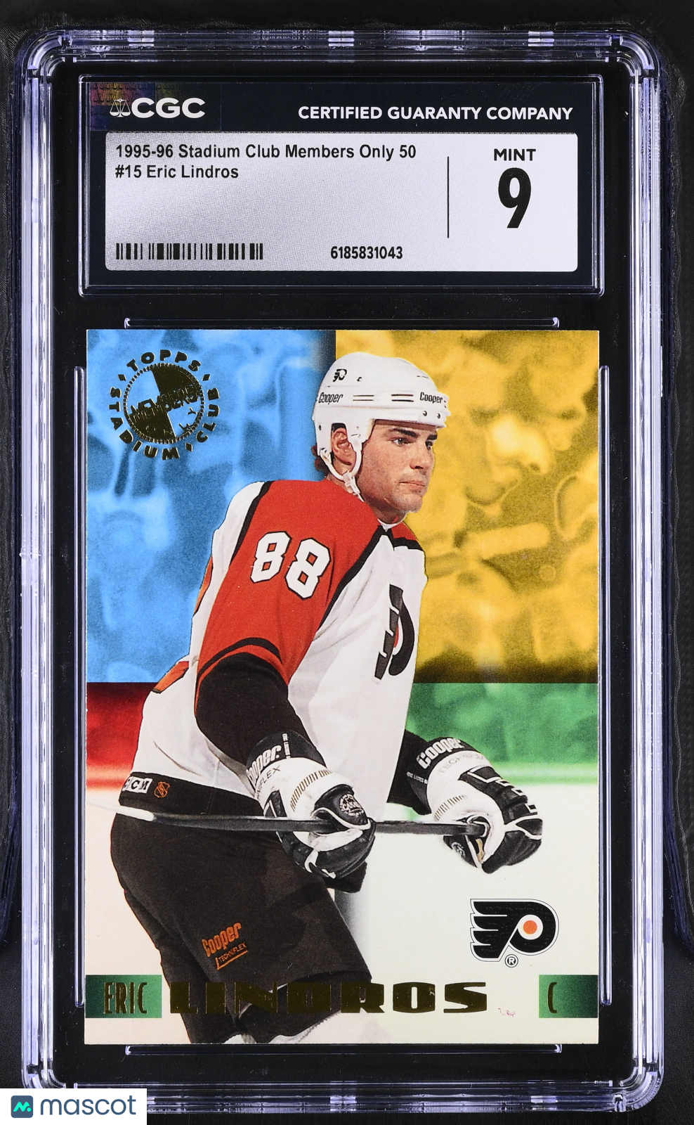 1995-96 Stadium Club Members Only Eric Lindros #15 CGC 9 Philadelphia Flyers