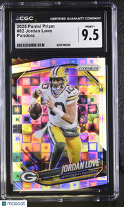 2025 Panini Prizm Jordan Love Pandora /400 #82 CGC 9.5 Green Bay Packers