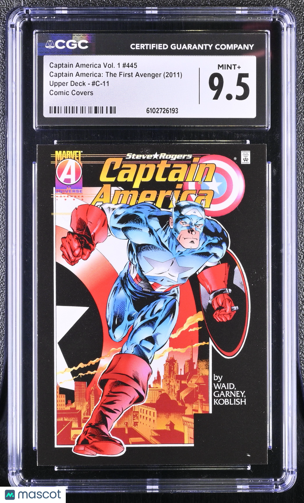 2011 Upper Deck Captain America: The First Avenger #C-11 Comic Covers CGC 9.5