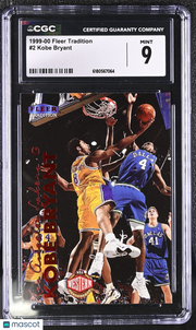 1999-00 Fleer Tradition Kobe Bryant #2 CGC 9 Los Angeles Lakers