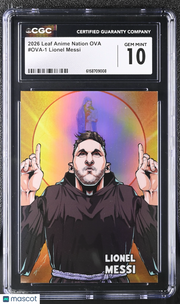 2026 Leaf Anime Nation Ova Lionel Messi #OVA-1 CGC 10