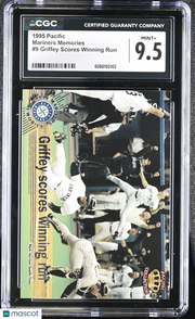 1995 Pacific Griffey Scores Winning Run Mariners Memories #9 CGC 9.5 Mariners