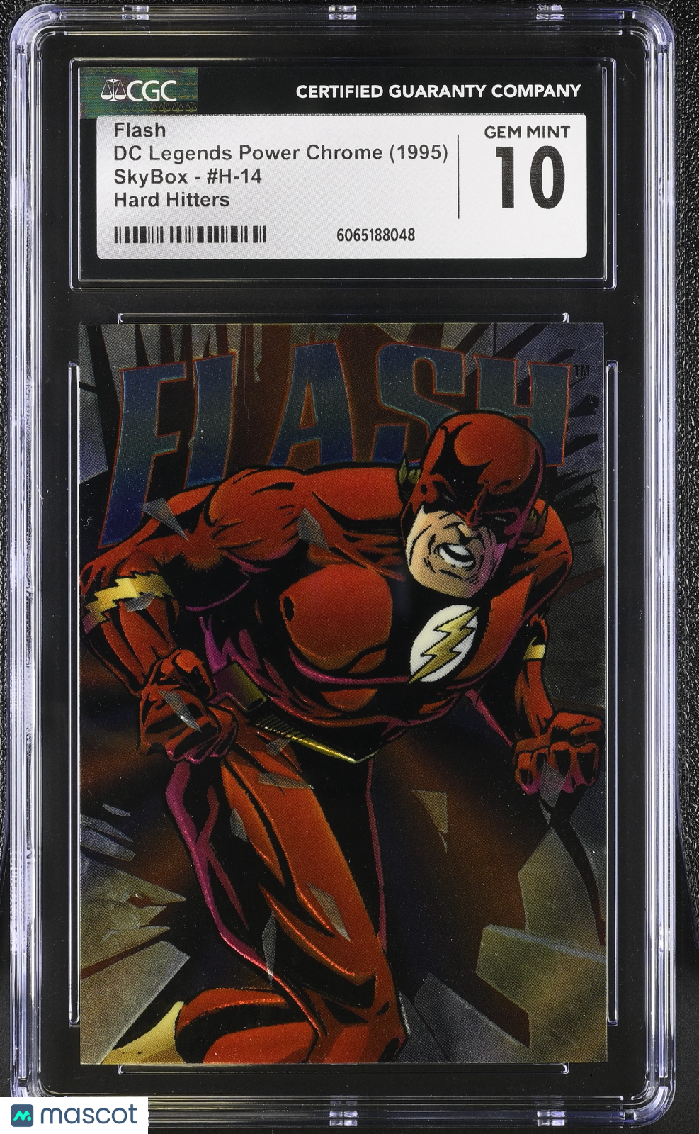 1995 Skybox DC Legends Power Chrome Flash Hard Hitters #H-14 CGC 10