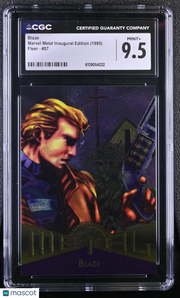 1995 Fleer Marvel Metal Inaugural Edition Blaze #57 CGC 9.5
