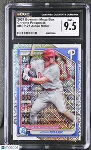 2024 Bowman Mega Box Aidan Miller #BCP-27 Chrome Prospects CGC 9.5