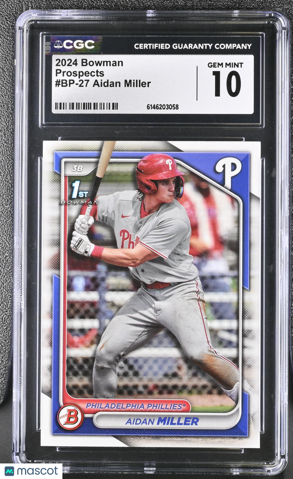 2024 Bowman Aidan Miller Prospects #BP-27 CGC 10