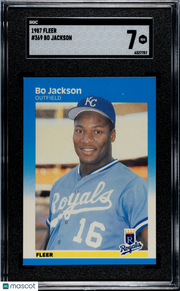 1987 Fleer Bo Jackson #369 SGC 7