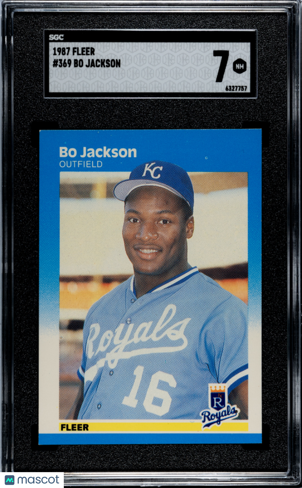 1987 Fleer Bo Jackson #369 SGC 7