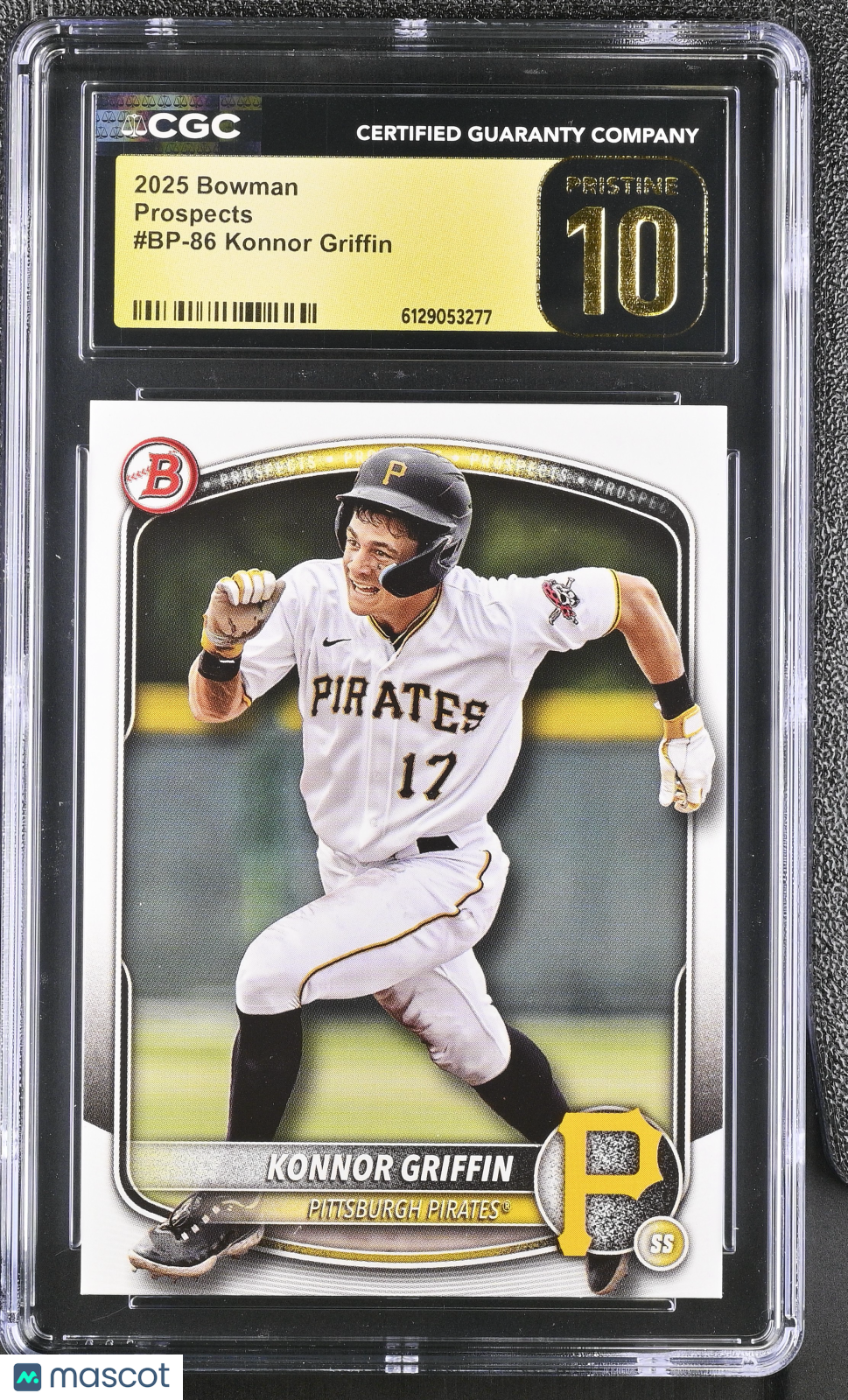 2025 Bowman Konnor Griffin Rookie Prospects #BP-86 CGC 10 Pristine Pirates