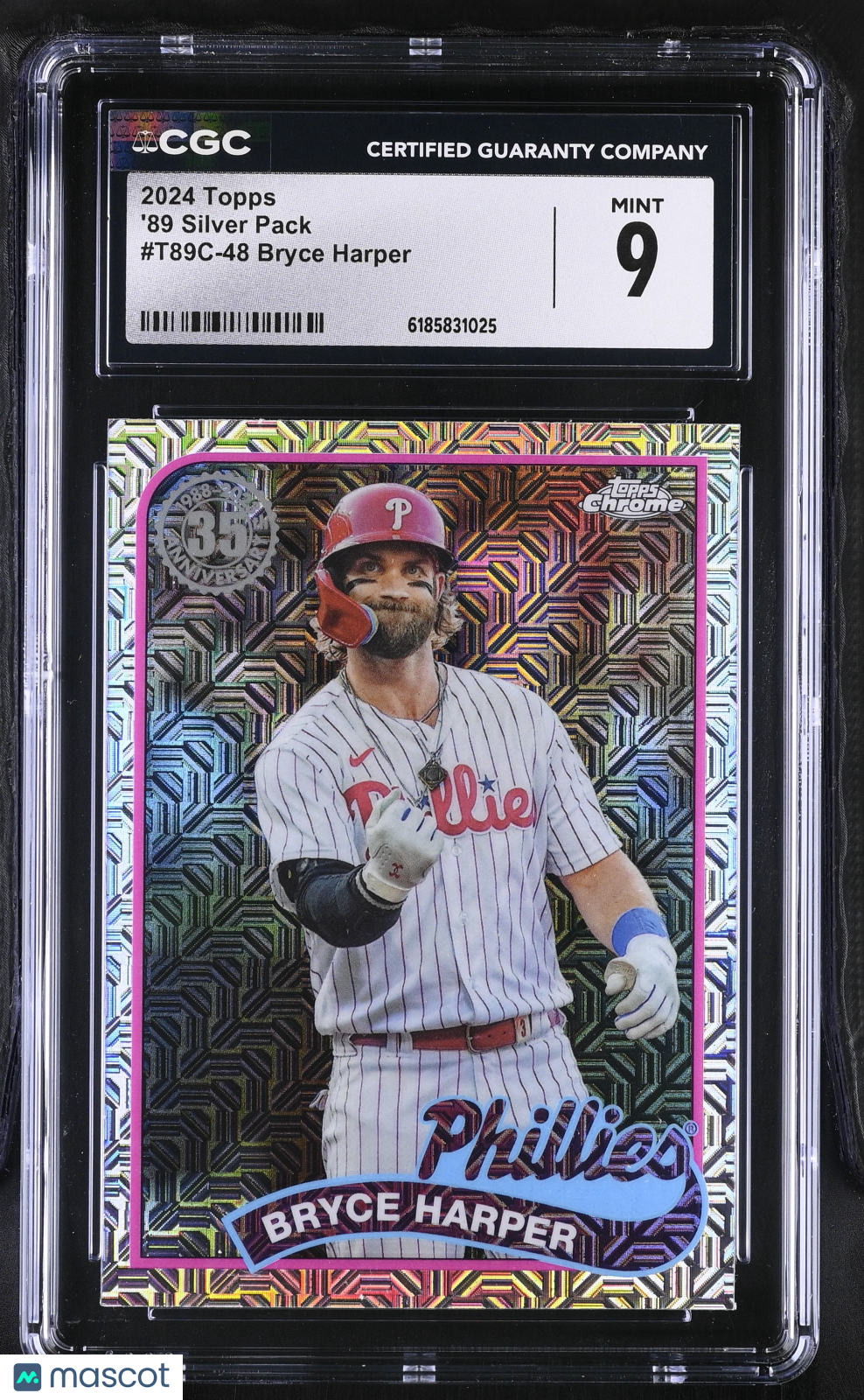 2024 Topps Bryce Harper '89 Silver Pack #T89C-48 CGC 9 Philadelphia Phillies
