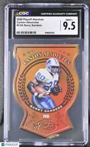 2000 Playoff Absolute Barry Sanders Canton Absolutes #CA6 CGC 9.5 Detroit Lions
