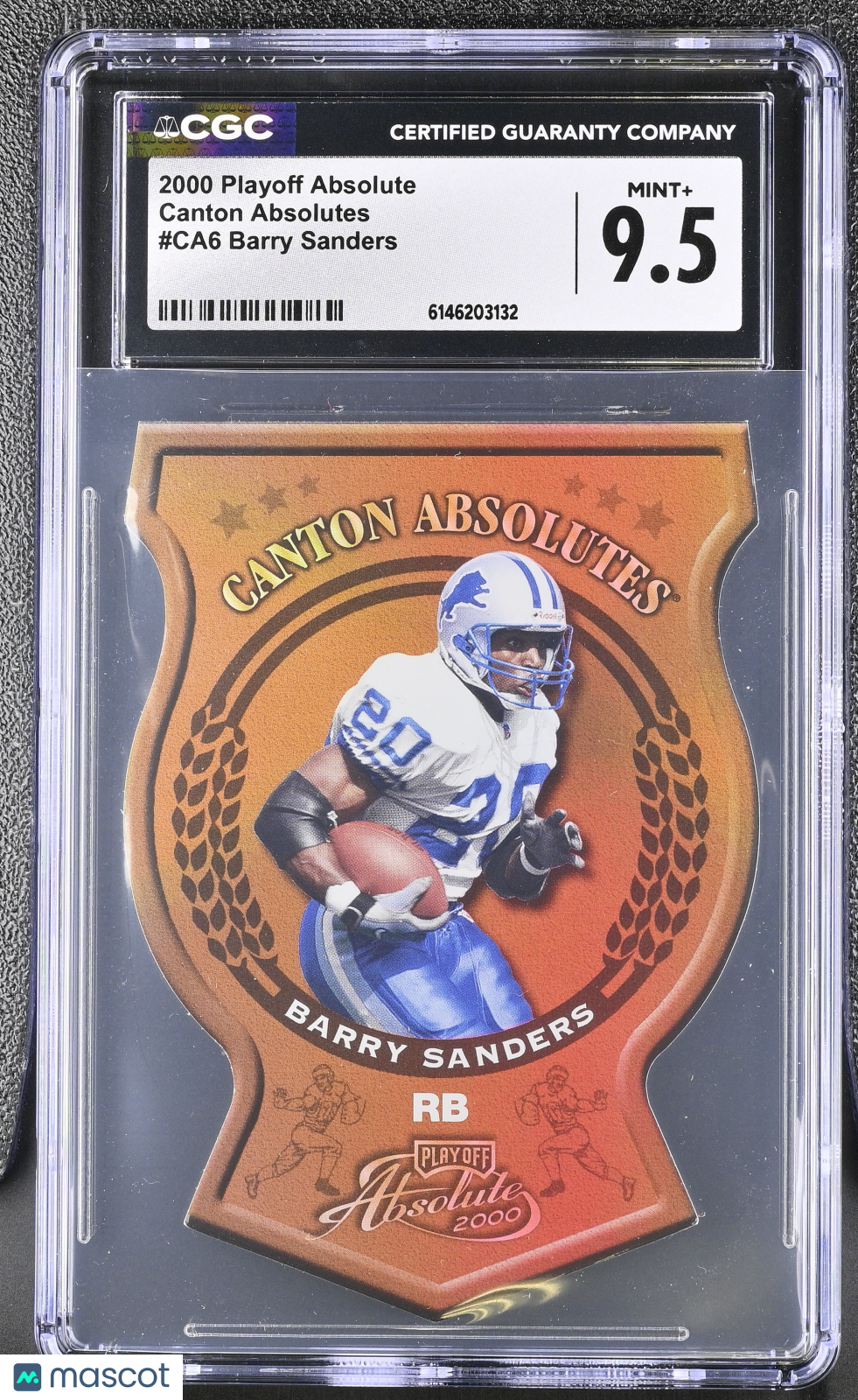 2000 Playoff Absolute Barry Sanders Canton Absolutes #CA6 CGC 9.5 Detroit Lions