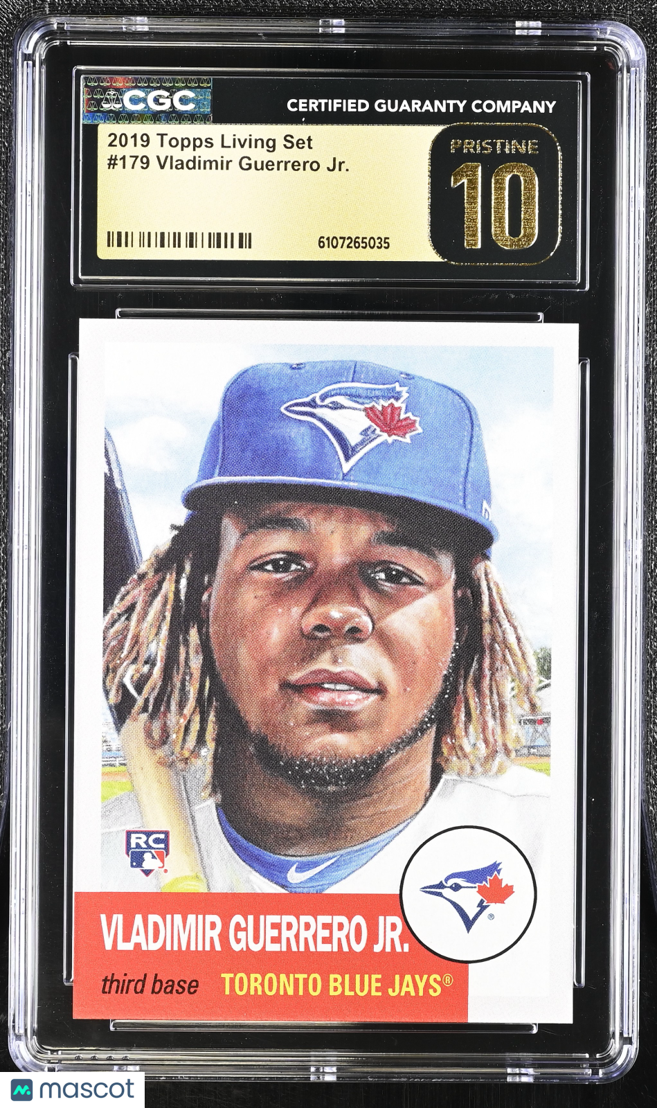 2019 Topps Living Set Vladimir Guerrero Jr. Rookie 179 CGC 10 Pristine Blue Jays