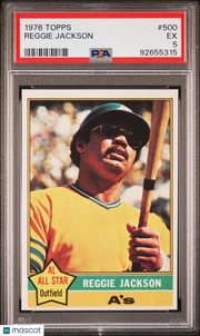 1976 Topps Reggie Jackson #500 PSA 5