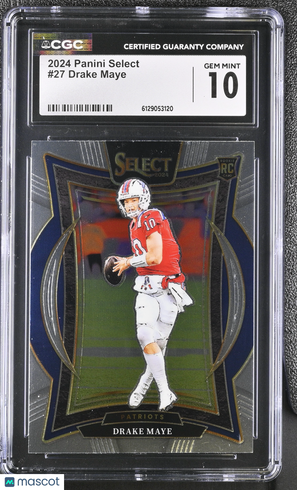 2024 Panini Select Drake Maye Rookie #27 CGC 10 New England Patriots