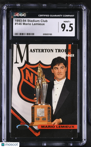 1993-94 Stadium Club Mario Lemieux #146 CGC 9.5 Pittsburgh Penguins