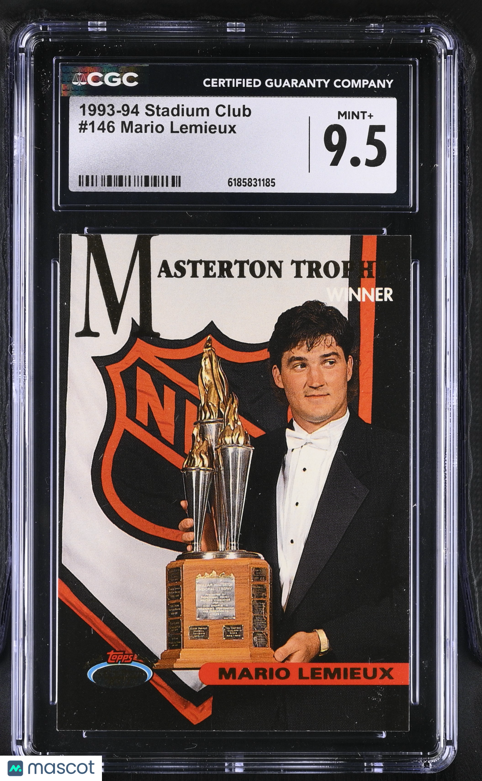1993-94 Stadium Club Mario Lemieux #146 CGC 9.5 Pittsburgh Penguins