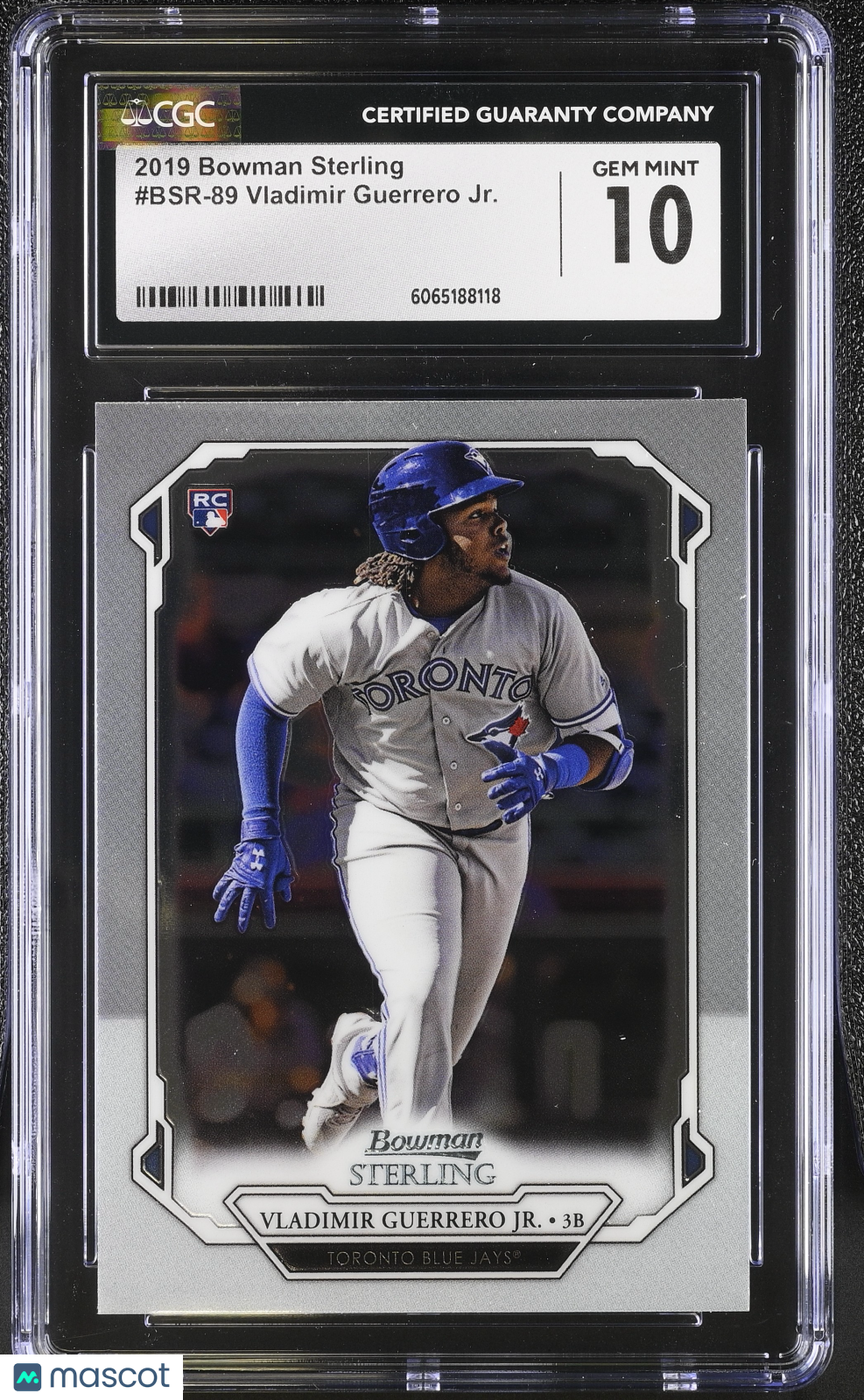 2019 Bowman Sterling Vladimir Guerrero Jr. Rookie #BSR-89 CGC 10 Blue Jays