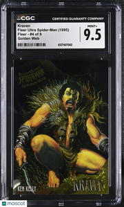 1995 Fleer Ultra Spider-Man Kraven #4 of 9 Golden Web CGC 9.5