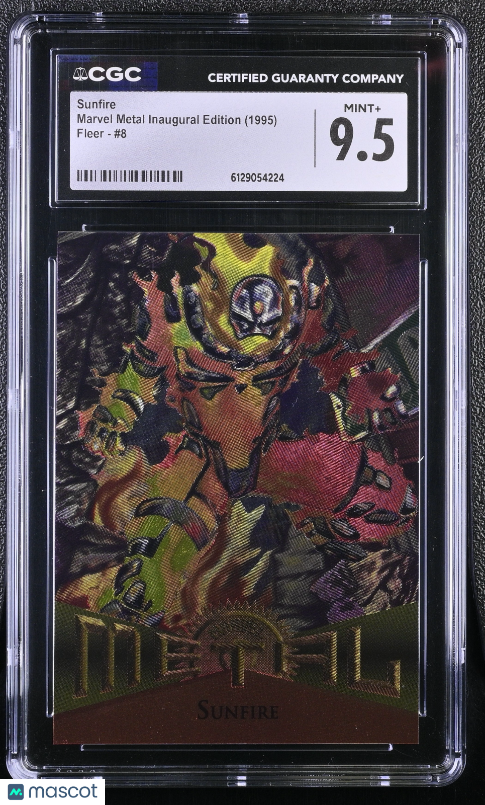 1995 Fleer Marvel Metal Inaugural Edition Sunfire #8 CGC 9.5