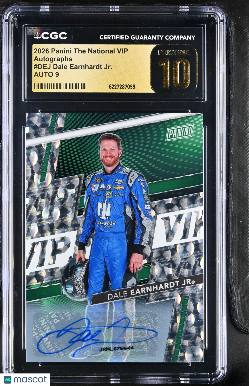 2026 Panini The National Vip Dale Earnhardt Jr. /25 Auto #DEJ CGC 10 Pristine