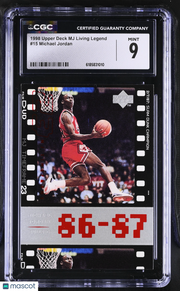 1998 Upper Deck MJ Living Legend Michael Jordan #15 CGC 9 Chicago Bulls