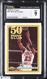 1993-94 Topps Michael Jordan #64 CGC 9 Chicago Bulls