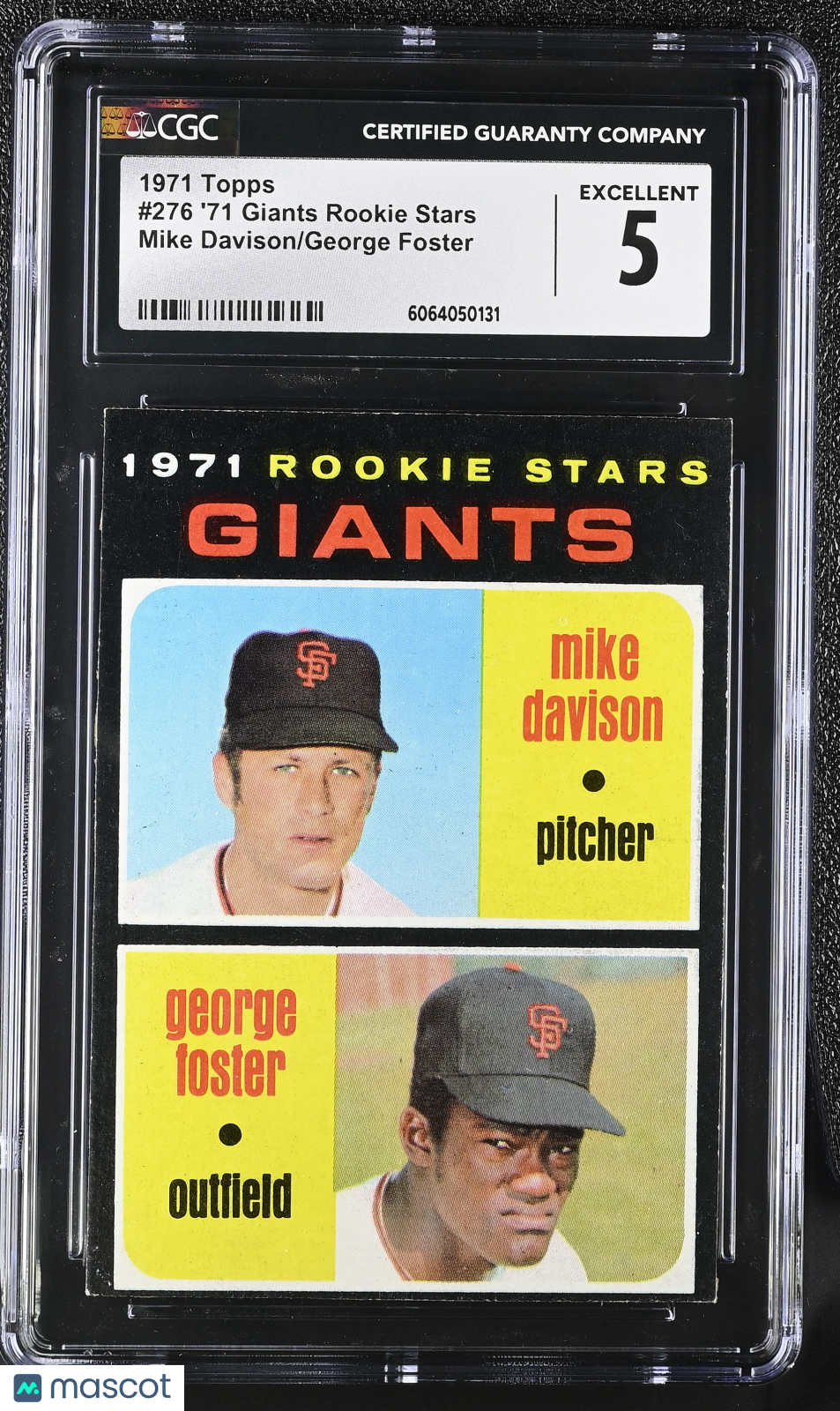 1971 Topps '71 Giants Rookie Stars Mike Davison/George Foster #276 CGC 5