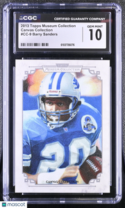 2013 Topps Museum Collection Barry Sanders Canvas Collection #CC-9 CGC 10 Lions