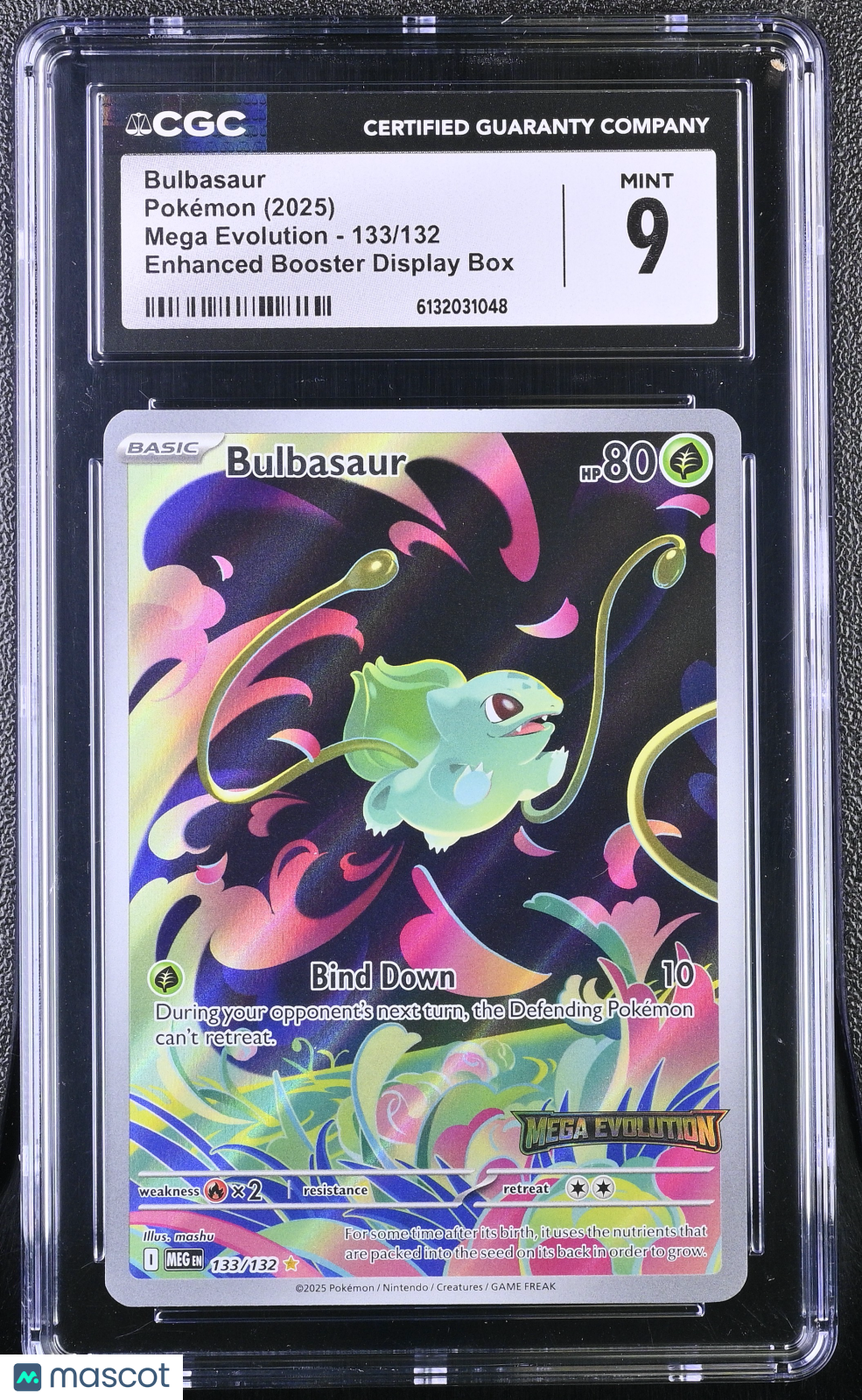 2025 Pokemon Mega Evolution Bulbasaur Enhanced Booster Display Box CGC 9 #133