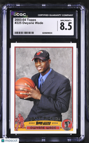 2003-04 Topps Dwyane Wade Rookie #225 CGC 8.5 Miami Heat