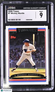2006 Topps Mickey Mantle #7 CGC 9 New York Yankees