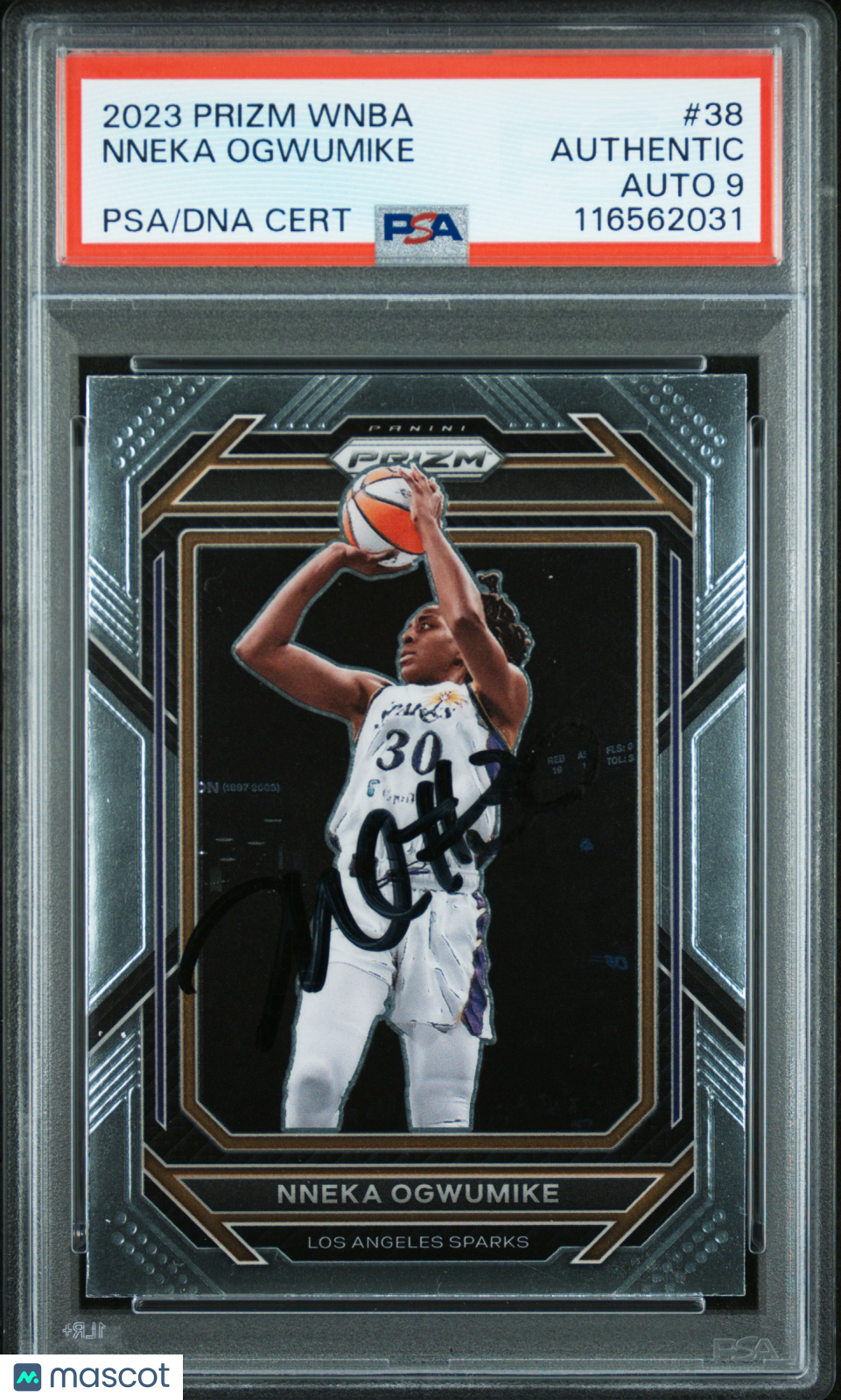 2023 Panini Prizm WNBA Nneka Ogwumike Auto Autograph #38 PSA Authentic Sparks