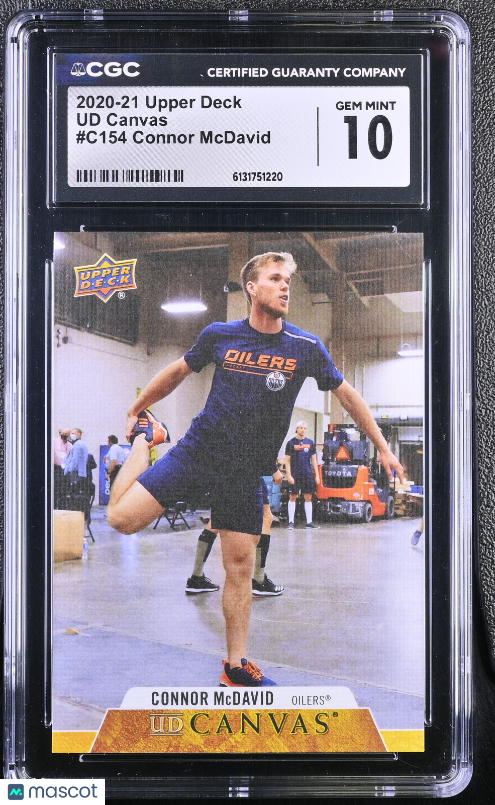 2020-21 Upper Deck Connor McDavid UD Canvas #C154 CGC 10 Edmonton Oilers
