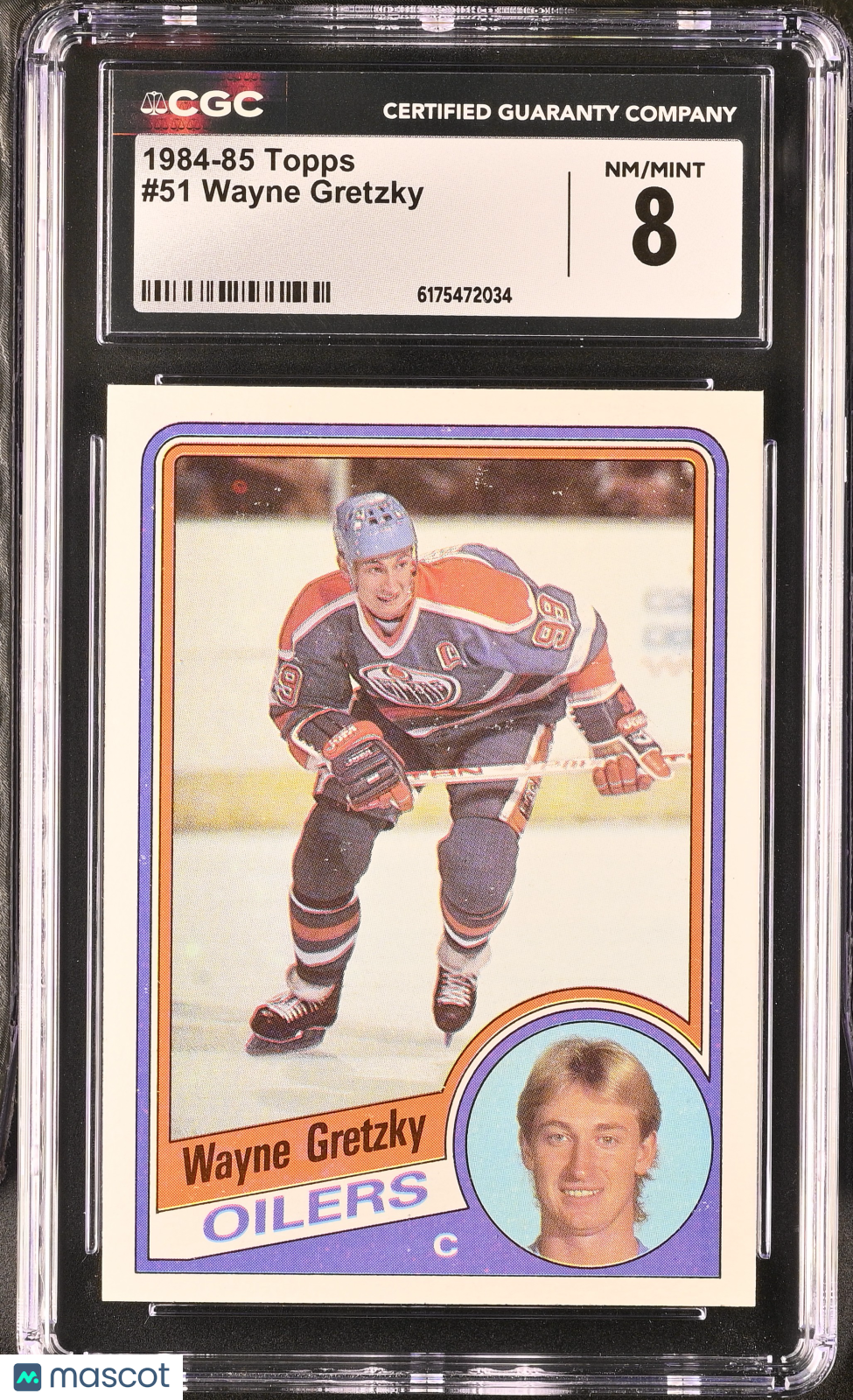 1984-85 Topps Wayne Gretzky #51 CGC 8 Edmonton Oilers