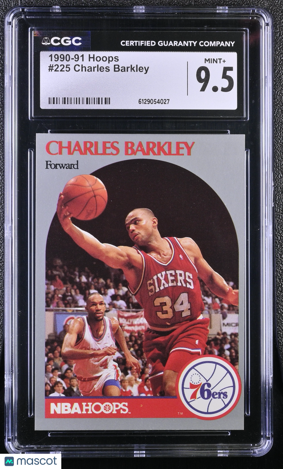 1990-91 Hoops Charles Barkley #225 CGC 9.5 Philadelphia 76ers
