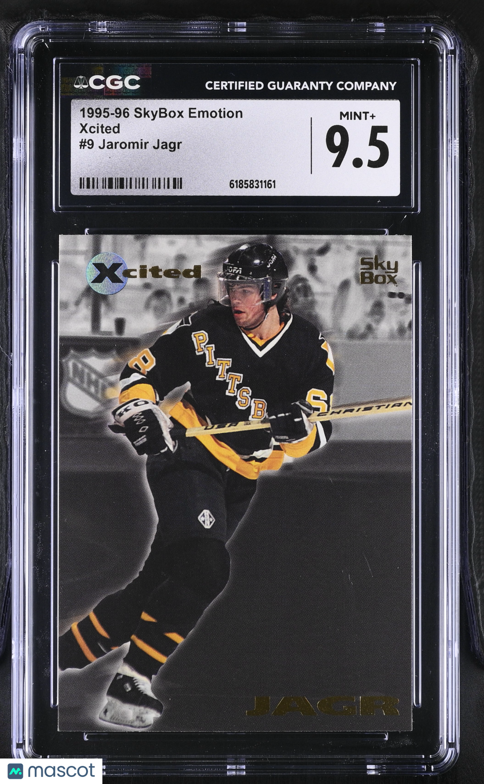 1995-96 Skybox Emotion Jaromir Jagr Xcited #9 CGC 9.5 Pittsburgh Penguins