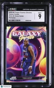 2025-26 Topps Cosmic Chrome Vince Carter Refractor Galaxy Greats #GG-26 CGC 9