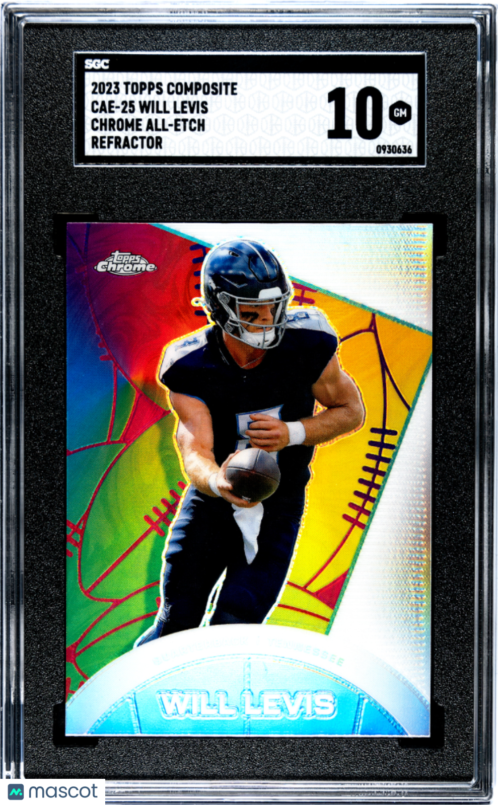 2023 Topps Composite Will Levis Chrome All Etch Refractor #CAE-25 SGC 10