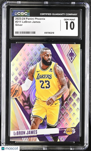 2023-24 Panini Phoenix LeBron James Silver #211 CGC 10 Los Angeles Lakers
