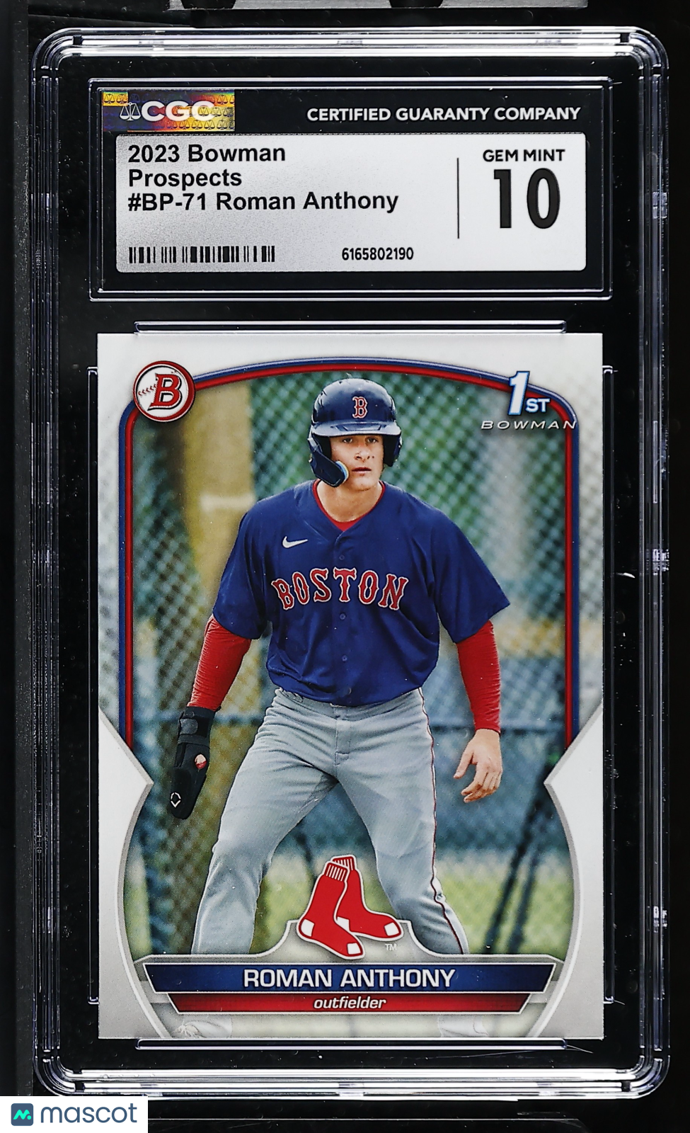 2023 Bowman Roman Anthony Rookie Prospects #BP-71 CGC 10 Boston Red Sox