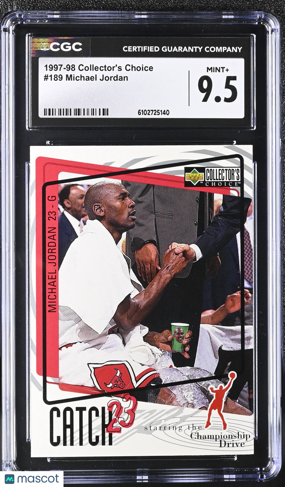 1997-98 Collector's Choice Michael Jordan #189 CGC 9.5 Chicago Bulls