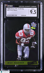 1996 Classic NFL Draft Day Terry Glenn Rookie #3B CGC 9.5 New York Giants