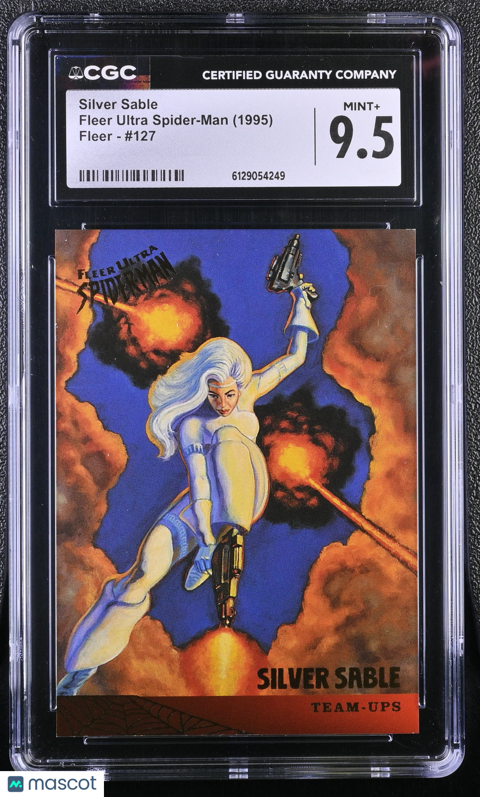 1995 Fleer Ultra Spider-Man Silver Sable #127 CGC 9.5