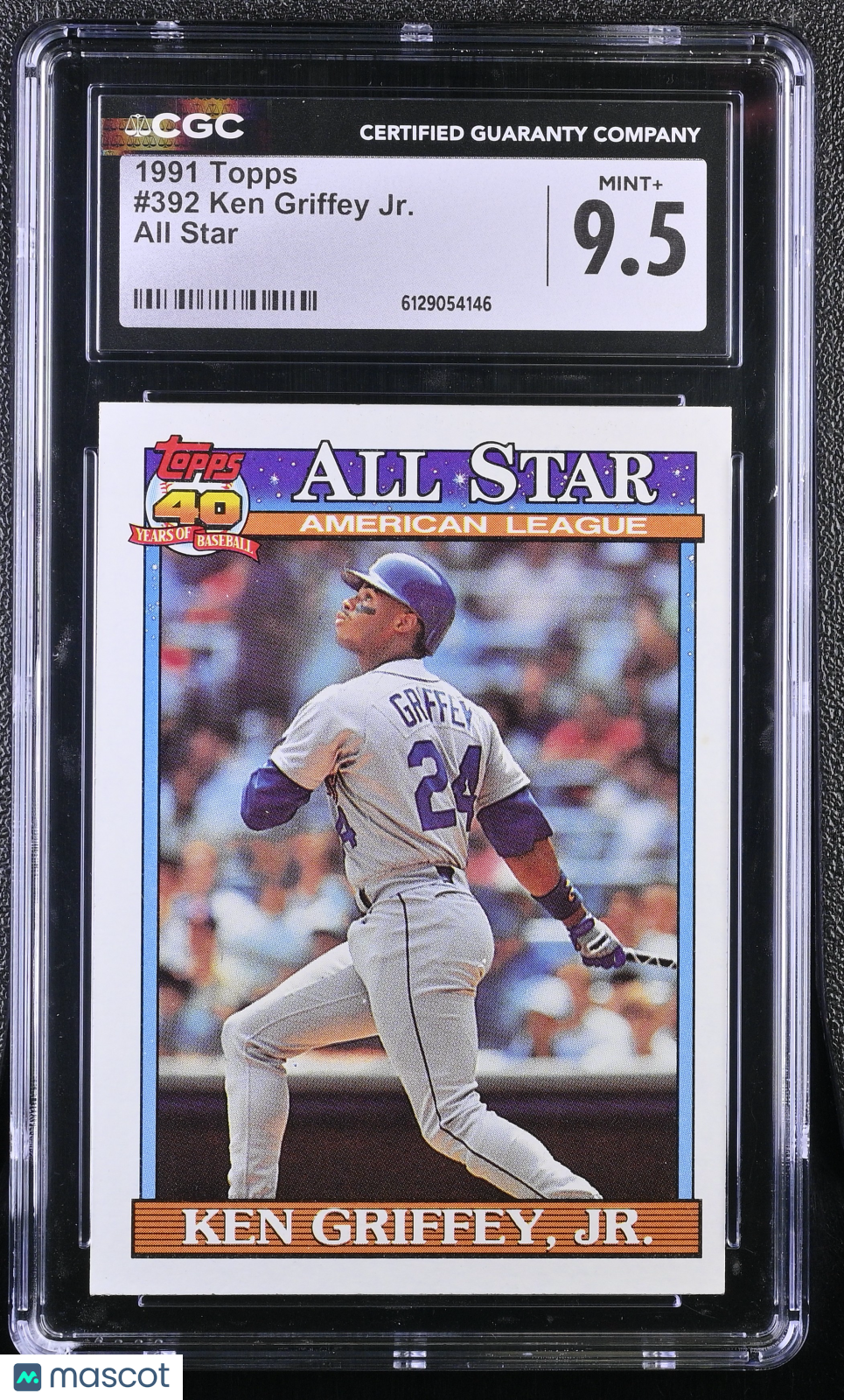 1991 Topps Ken Griffey Jr. All Star #392 CGC 9.5 Seattle Mariners