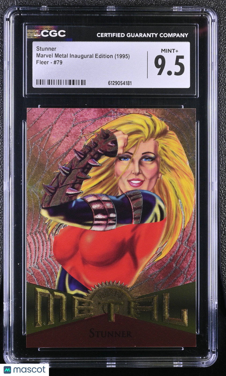 1995 Fleer Marvel Metal Inaugural Edition Stunner #79 CGC 9.5