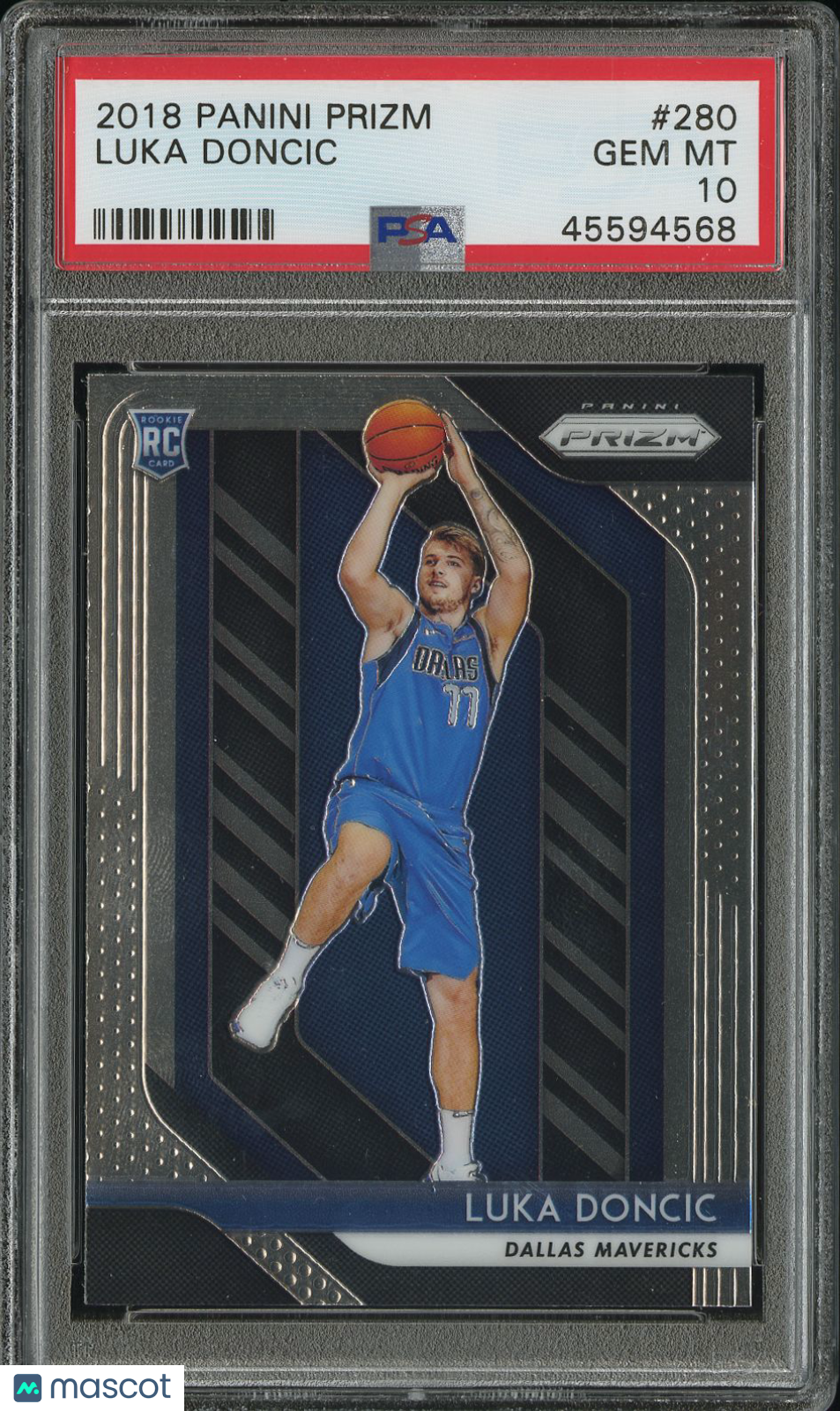 2018-19 Panini Prizm Luka Doncic Rookie #280 PSA 10 Dallas Mavericks
