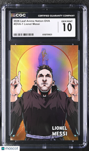 2026 Leaf Anime Nation Ova Lionel Messi #OVA-1 CGC 10