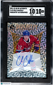 2021 Upper Deck SP Authentic Cole Caufield Pageantry Auto Rookie #P-69 SGC 10